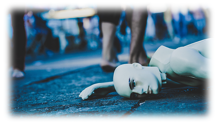 バラバラのマネキン