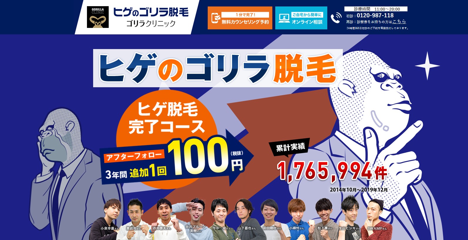 ゴリラクリニックのヒゲ脱毛ってどう？