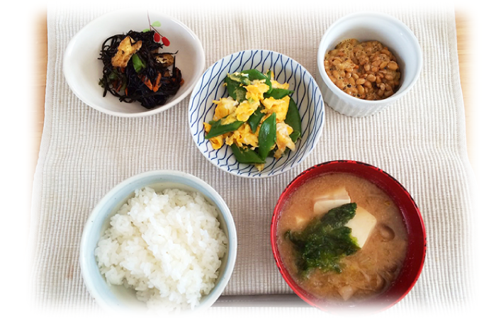 大豆が多く使われた和食