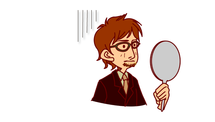 色違いの髭にがっかり