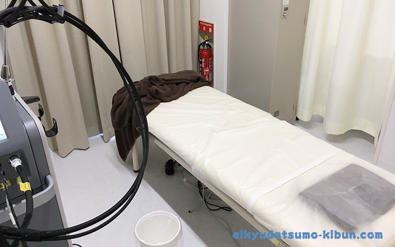 メンズリゼ施術室